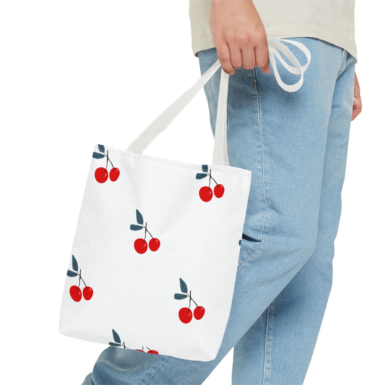 Cherry Blossom Pattern Tote Bag - Stylish Eco-Friendly Casual Accessory - Image 19
