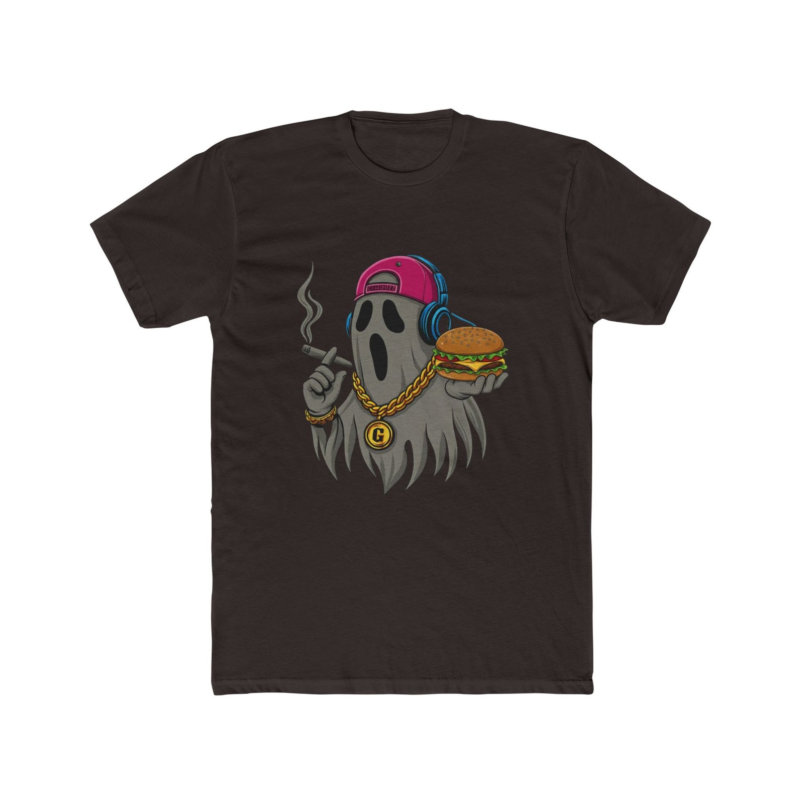 Ghostly Vibes Crew Tee - Spooky Fun Cotton T-Shirt - Image 10