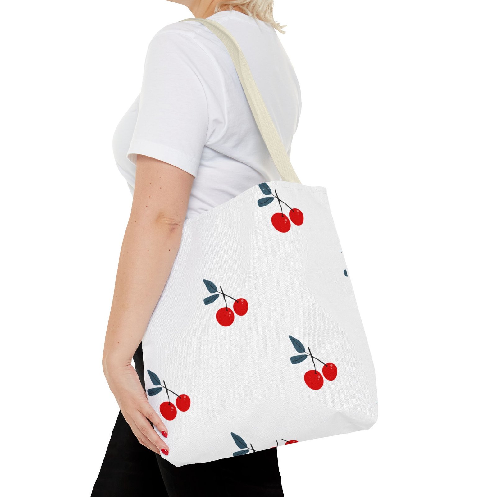 Cherry Blossom Pattern Tote Bag - Stylish Eco-Friendly Casual Accessory - Image 36