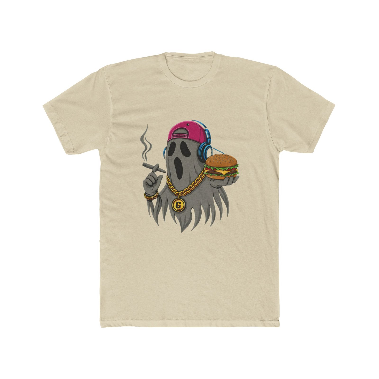 Ghostly Vibes Crew Tee - Spooky Fun Cotton T-Shirt - Image 16