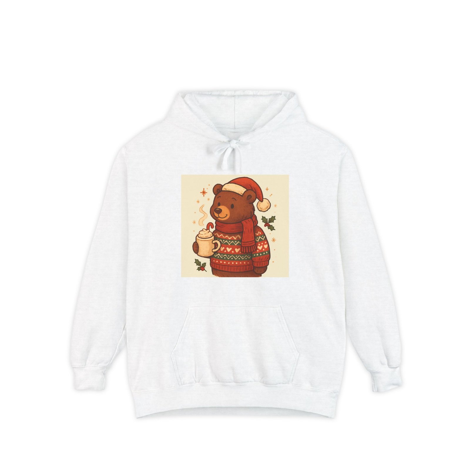 Cozy Holiday Bear Hoodie - Image 2