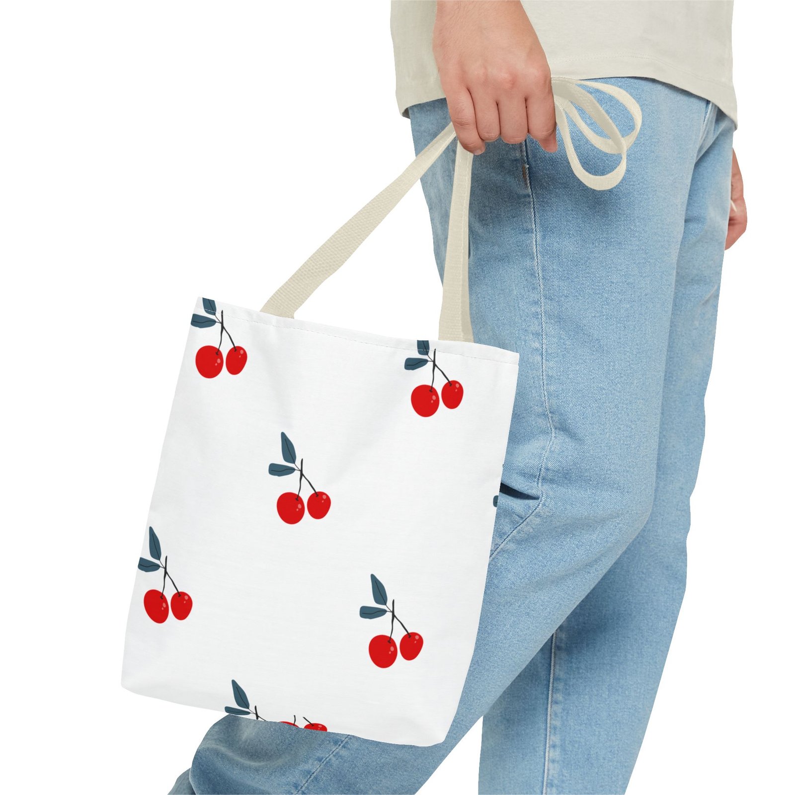 Cherry Blossom Pattern Tote Bag - Stylish Eco-Friendly Casual Accessory - Image 31