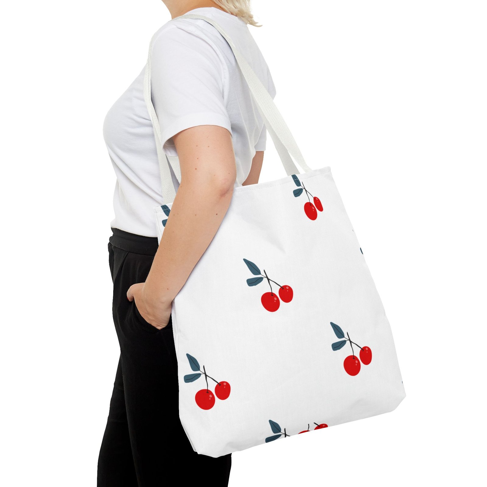 Cherry Blossom Pattern Tote Bag - Stylish Eco-Friendly Casual Accessory - Image 28