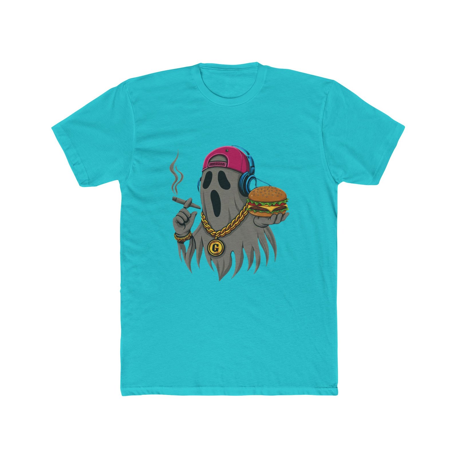 Ghostly Vibes Crew Tee - Spooky Fun Cotton T-Shirt - Image 22