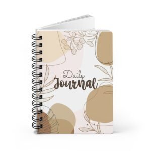 Boho Daily Spiral Bound Journal - Aesthetic Notepad for Creative Minds