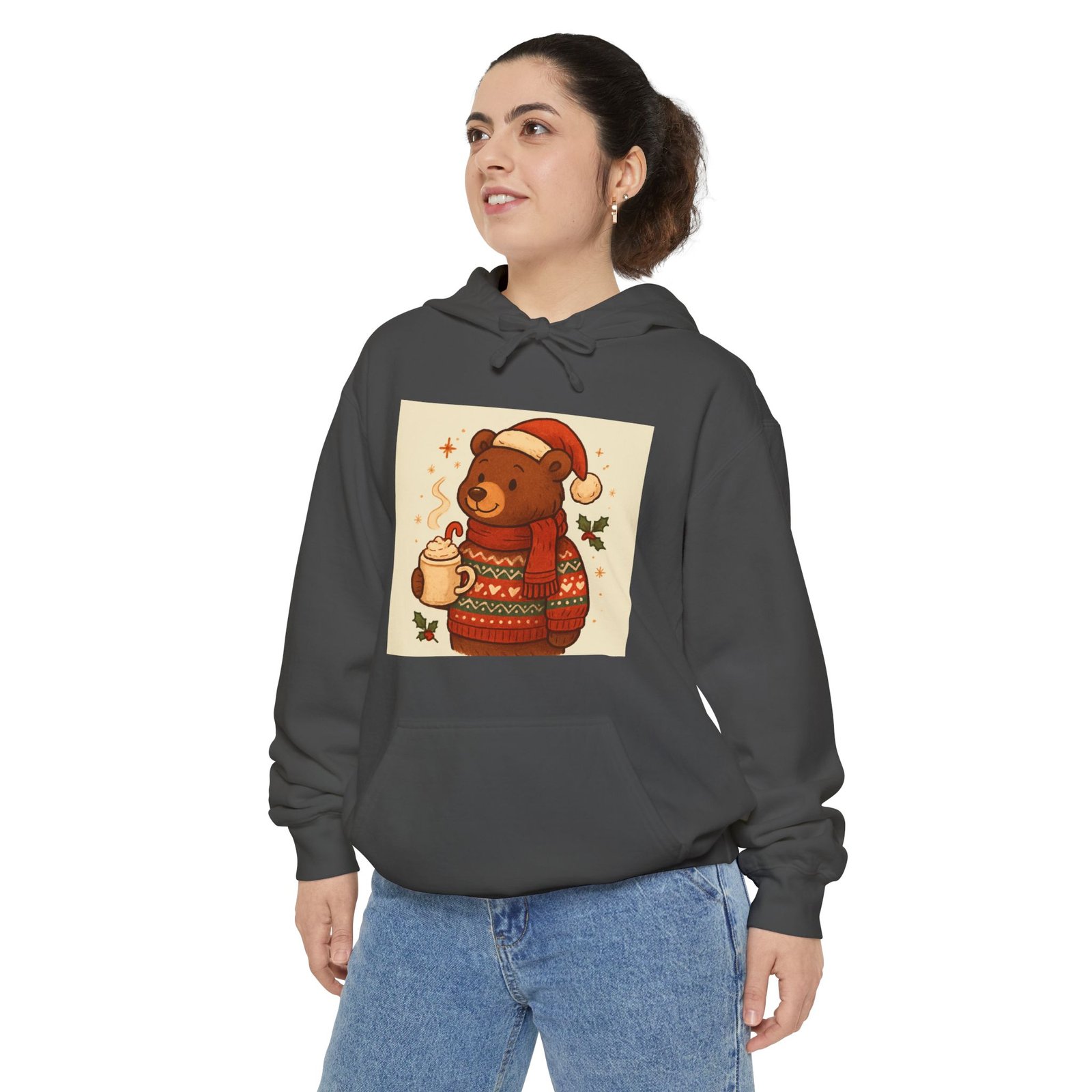 Cozy Holiday Bear Hoodie - Image 7