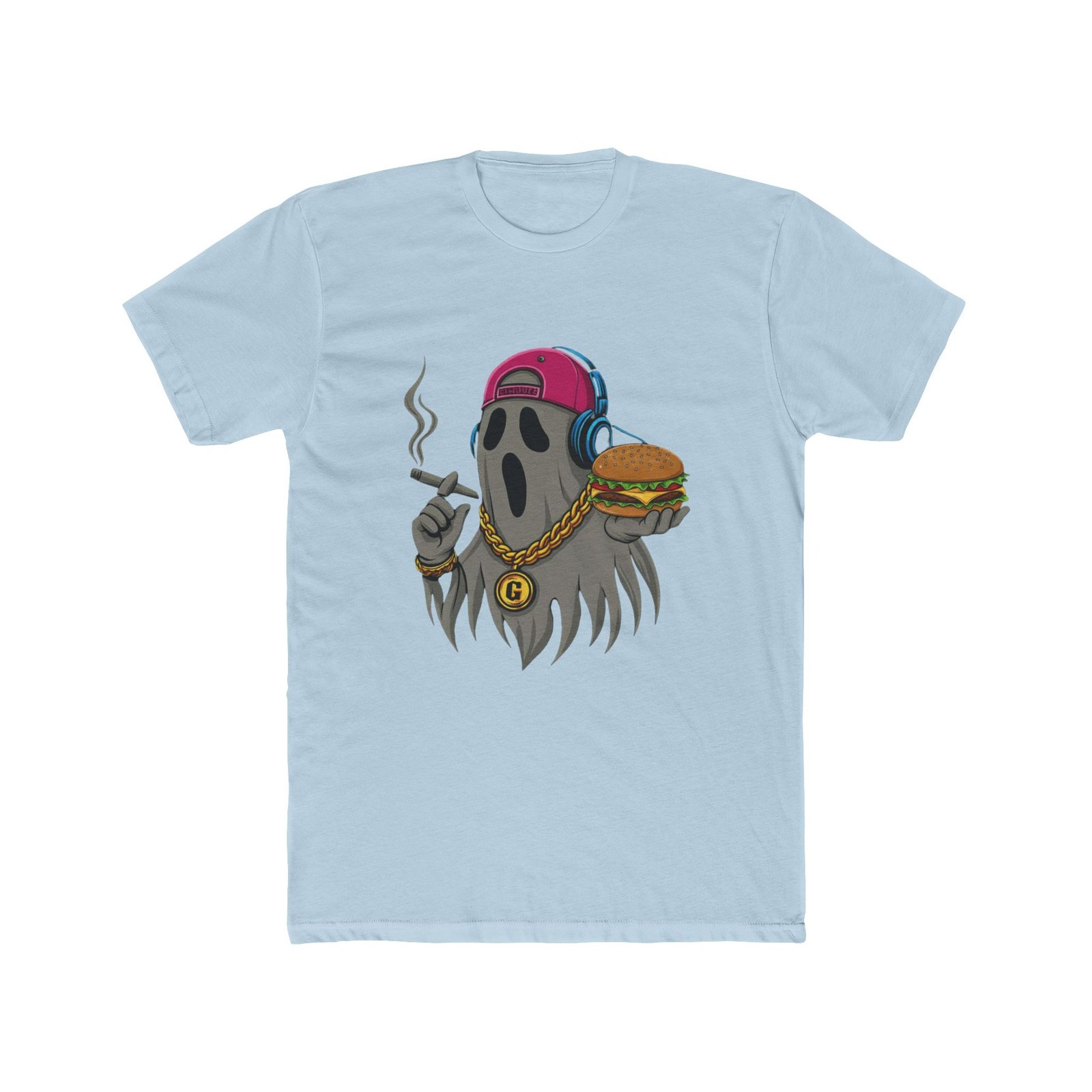 Ghostly Vibes Crew Tee - Spooky Fun Cotton T-Shirt - Image 25