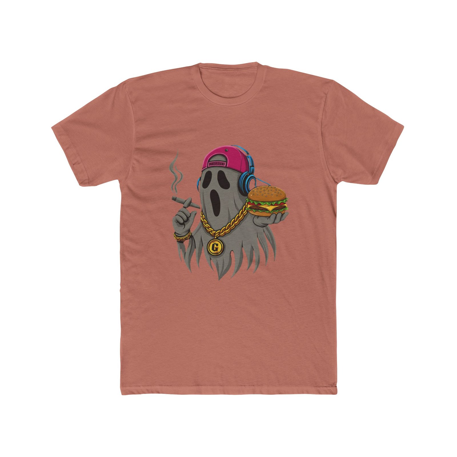 Ghostly Vibes Crew Tee - Spooky Fun Cotton T-Shirt - Image 7